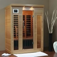 Moderna unutrašnja daleko infracrvena sauna soba sa vanjskom kontrolnom pločom Crveni cedar za 2 osobe za hotel i smještaj